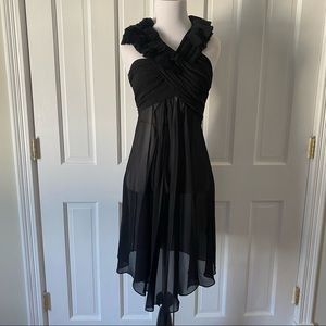 Vintage All Saints Silk Chiffon Ruffle Dress